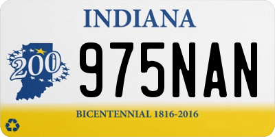 IN license plate 975NAN