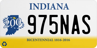 IN license plate 975NAS