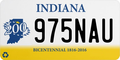 IN license plate 975NAU