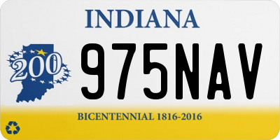 IN license plate 975NAV
