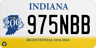 IN license plate 975NBB