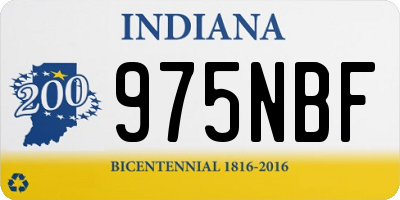 IN license plate 975NBF