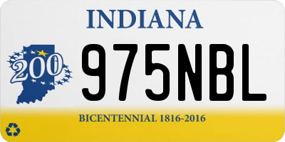 IN license plate 975NBL