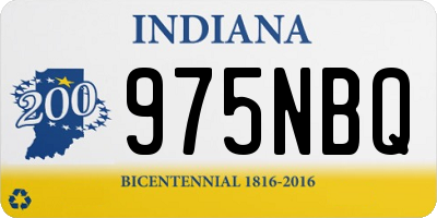 IN license plate 975NBQ