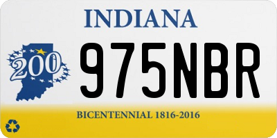 IN license plate 975NBR