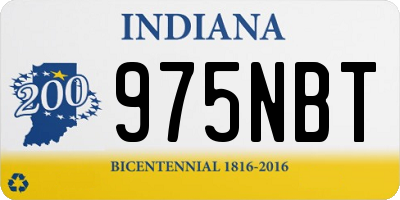 IN license plate 975NBT