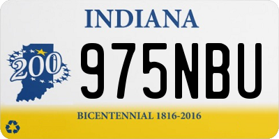 IN license plate 975NBU