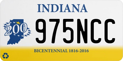 IN license plate 975NCC
