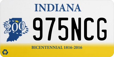 IN license plate 975NCG