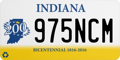 IN license plate 975NCM