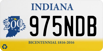 IN license plate 975NDB