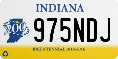 IN license plate 975NDJ