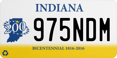 IN license plate 975NDM