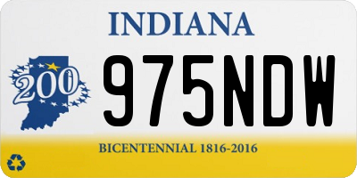 IN license plate 975NDW