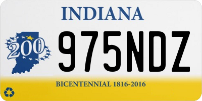 IN license plate 975NDZ