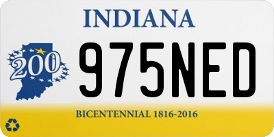 IN license plate 975NED