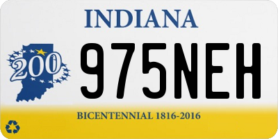 IN license plate 975NEH