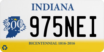 IN license plate 975NEI