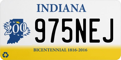 IN license plate 975NEJ