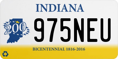 IN license plate 975NEU