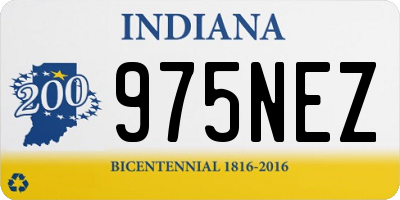 IN license plate 975NEZ