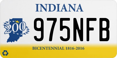 IN license plate 975NFB