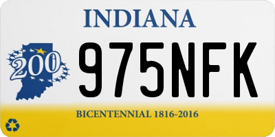 IN license plate 975NFK