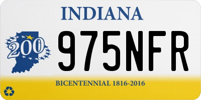 IN license plate 975NFR