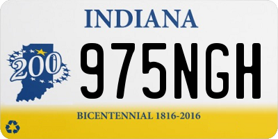 IN license plate 975NGH