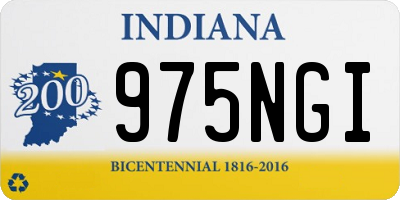 IN license plate 975NGI