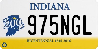 IN license plate 975NGL