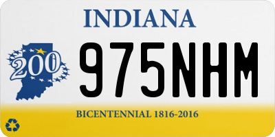 IN license plate 975NHM