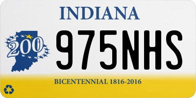 IN license plate 975NHS
