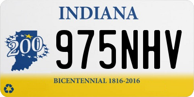 IN license plate 975NHV