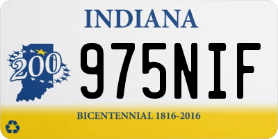 IN license plate 975NIF