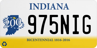IN license plate 975NIG