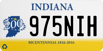 IN license plate 975NIH