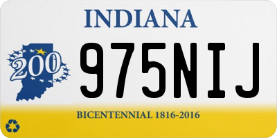 IN license plate 975NIJ