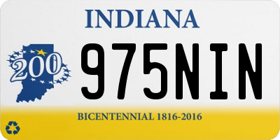 IN license plate 975NIN
