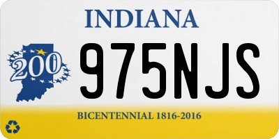 IN license plate 975NJS