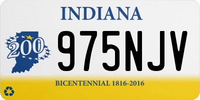 IN license plate 975NJV