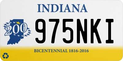 IN license plate 975NKI