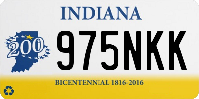 IN license plate 975NKK