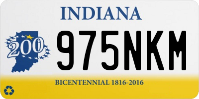 IN license plate 975NKM