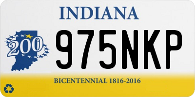IN license plate 975NKP