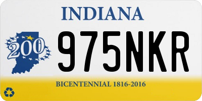 IN license plate 975NKR