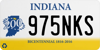 IN license plate 975NKS
