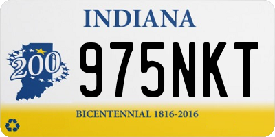 IN license plate 975NKT