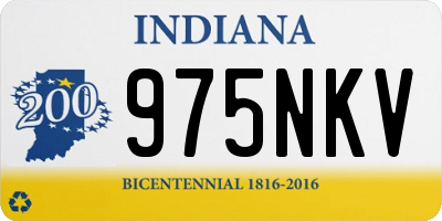 IN license plate 975NKV