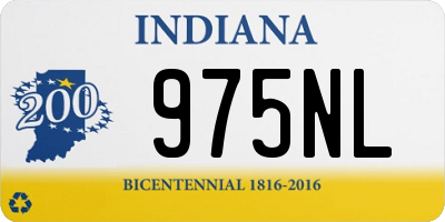 IN license plate 975NL
